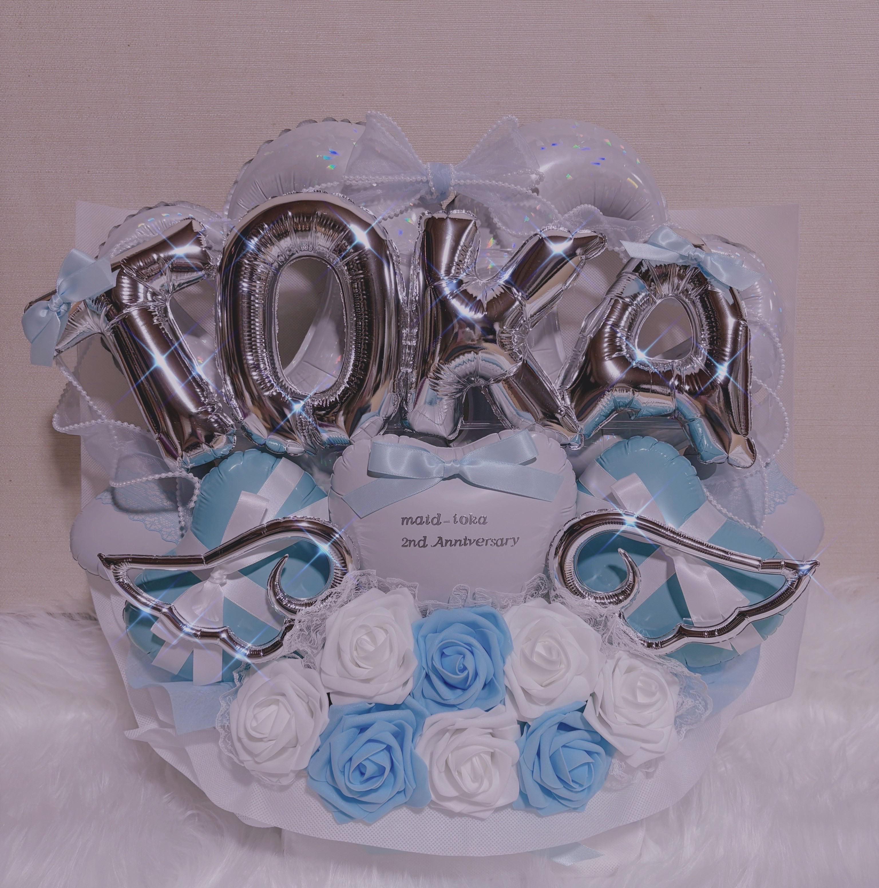 生誕祭　推し活　バルーンアレンジ  バルーンギフト　卓フラ　フラスタ　成人式　卒業