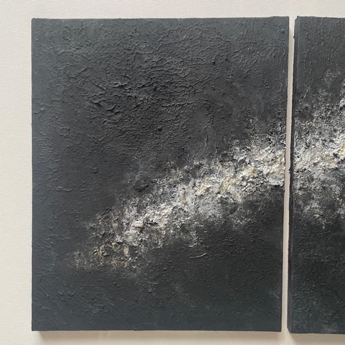 黒 絵画 テクスチャーアート 現代アート アートパネル インテリア