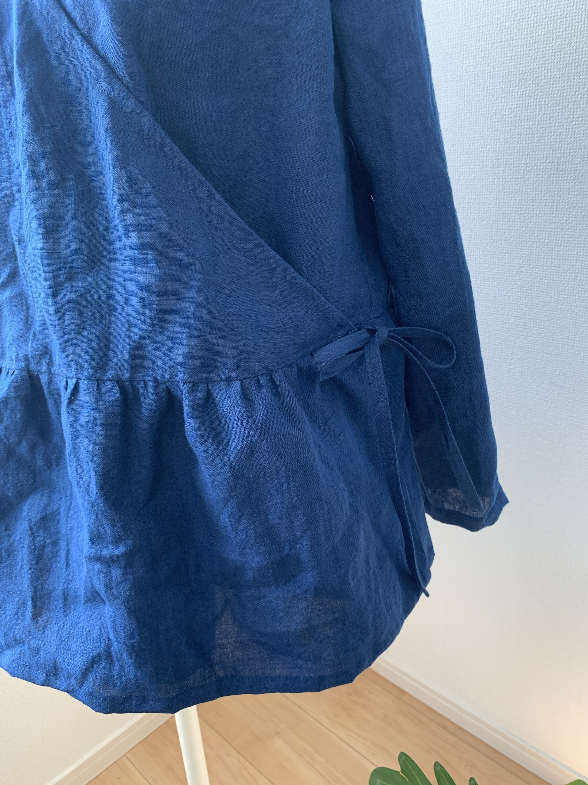 リネンカシュクールブラウス