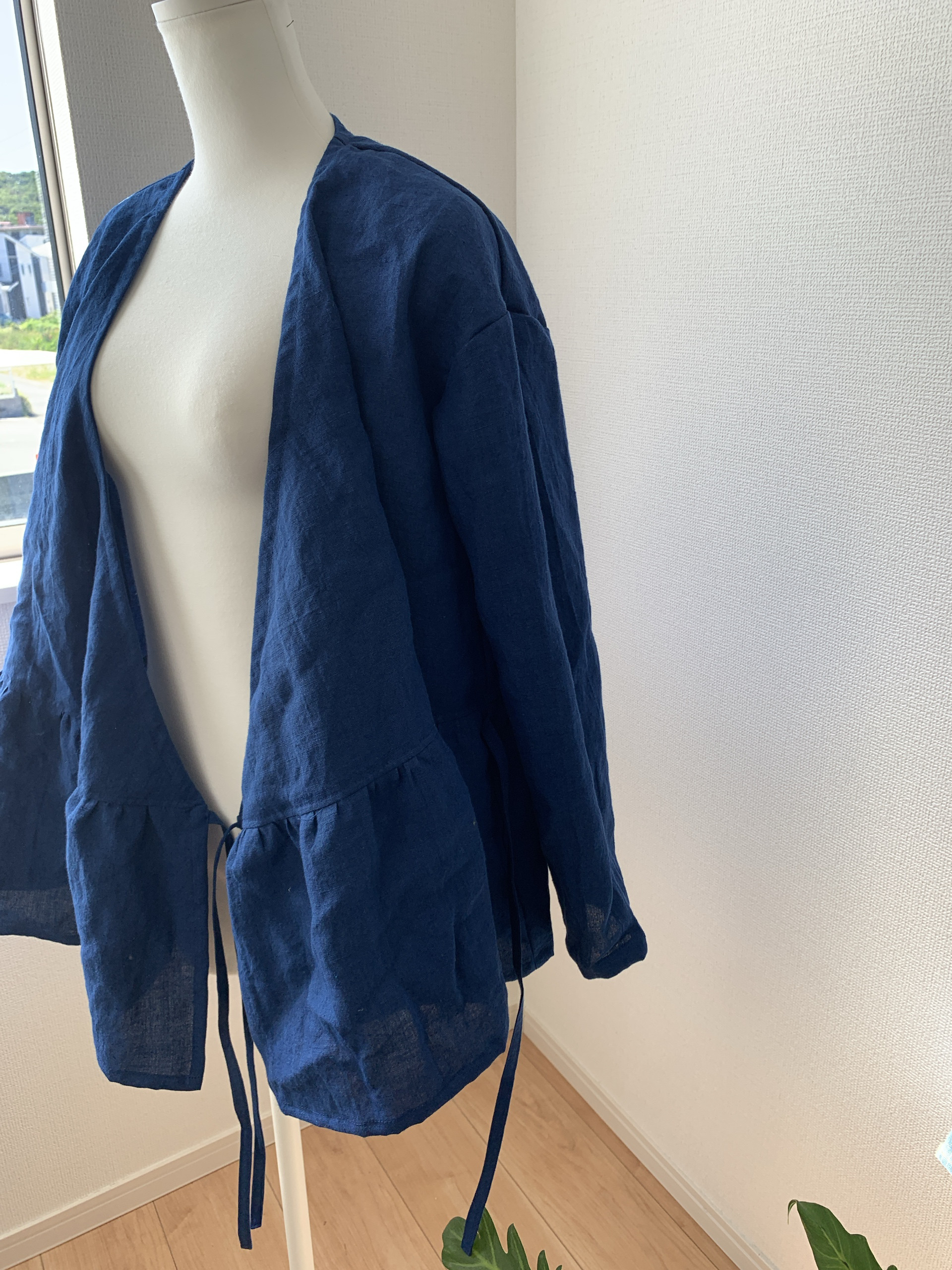 リネンカシュクールブラウス