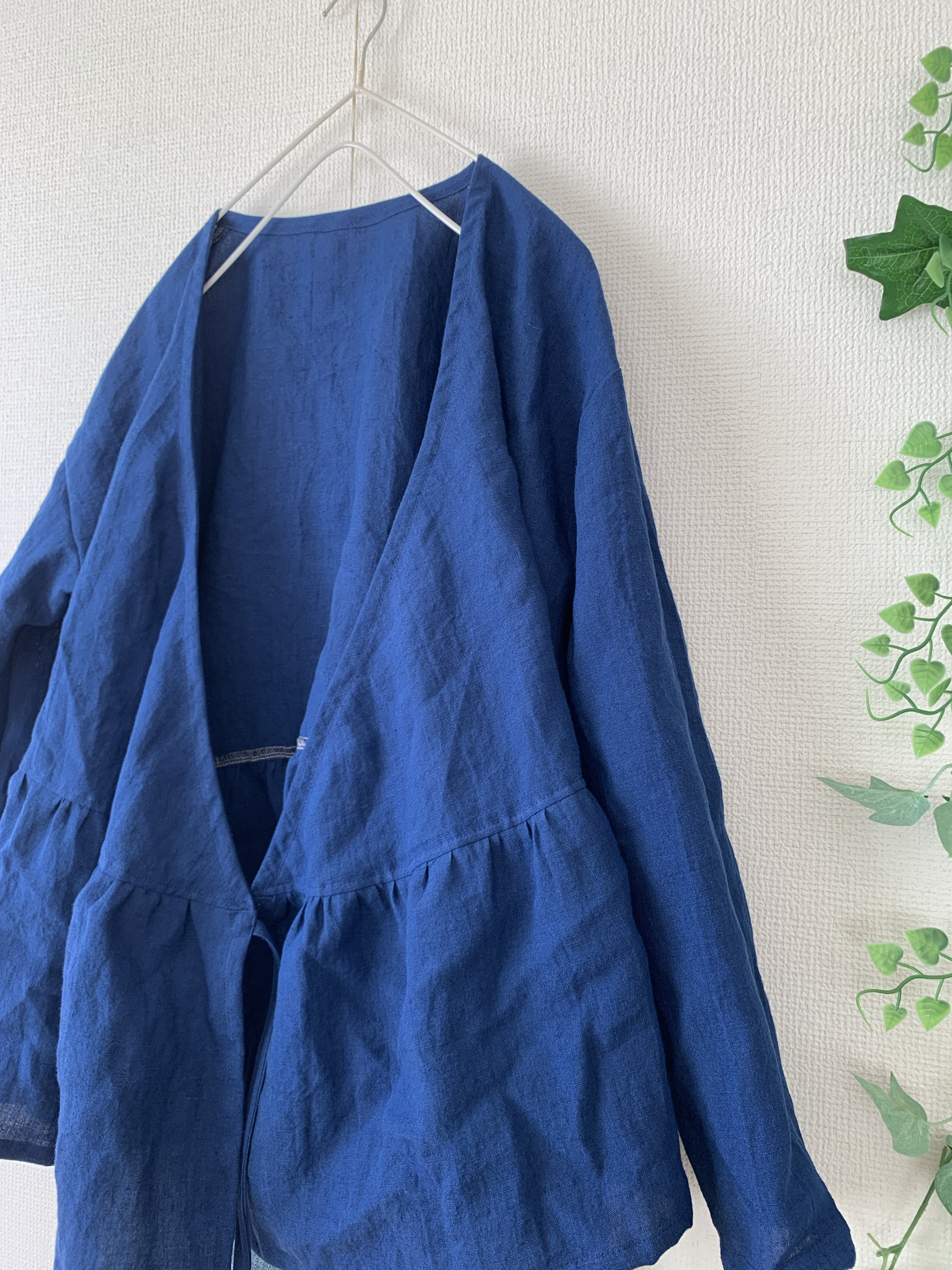 リネンカシュクールブラウス