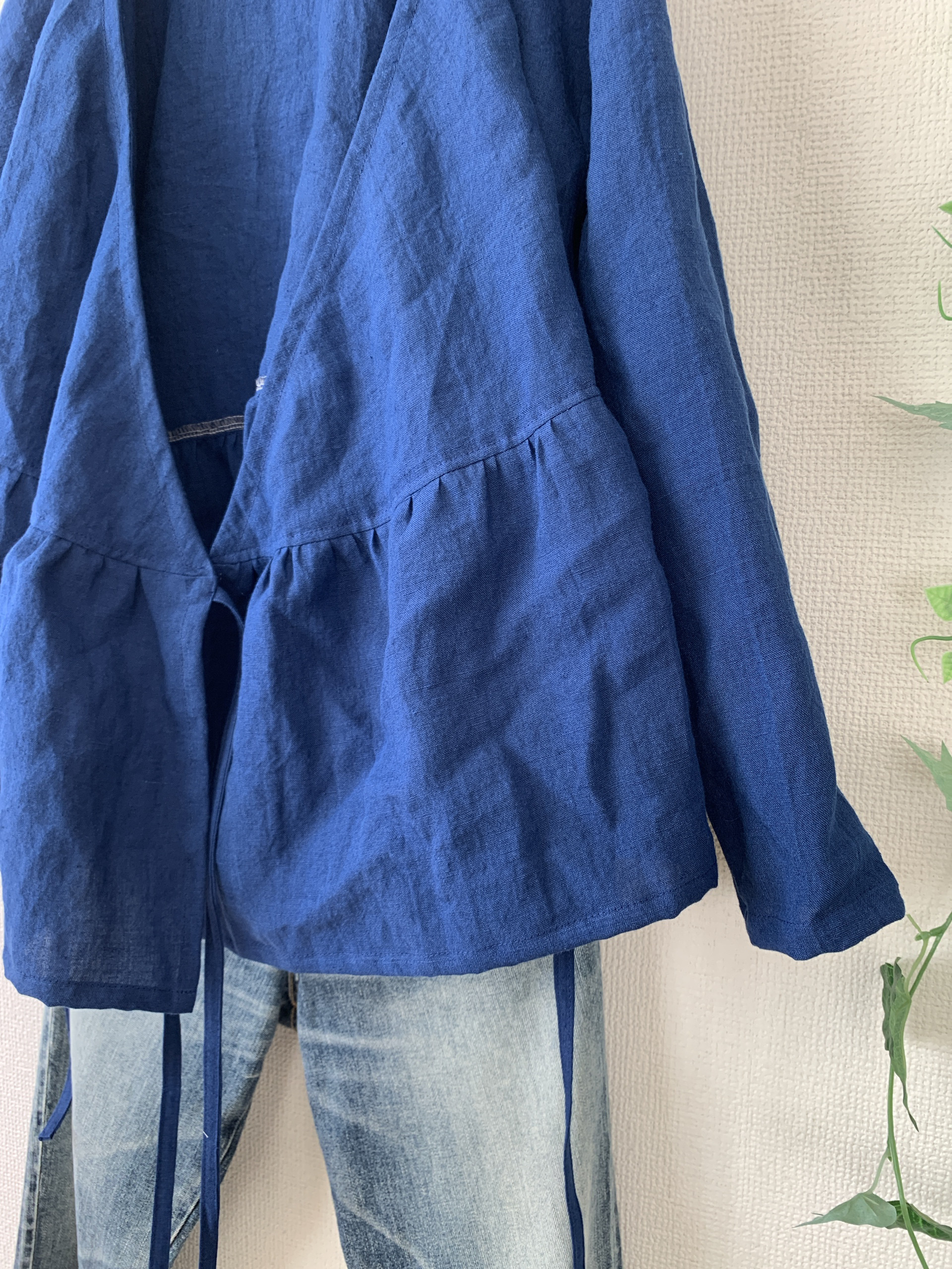 リネンカシュクールブラウス