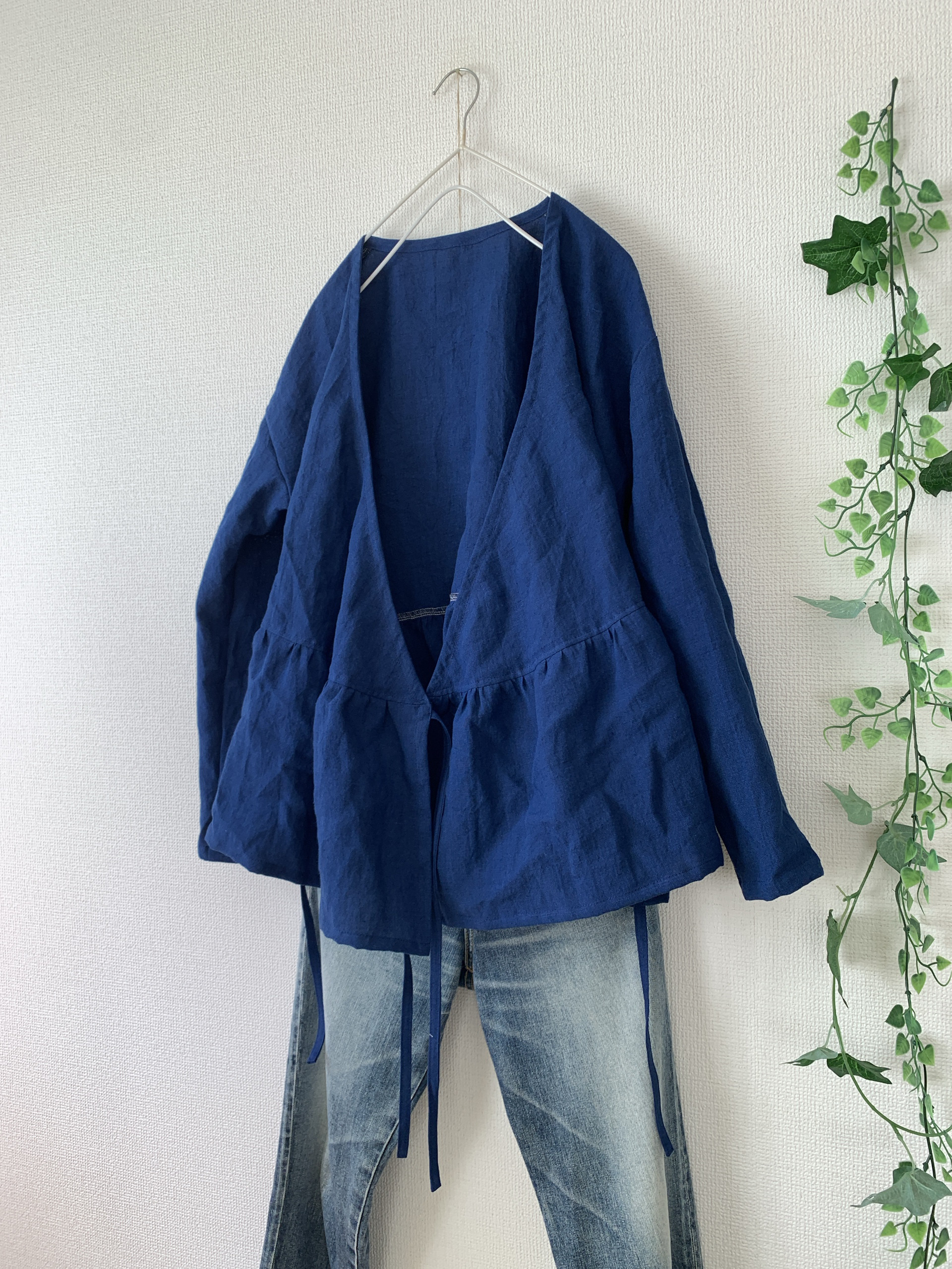 リネンカシュクールブラウス