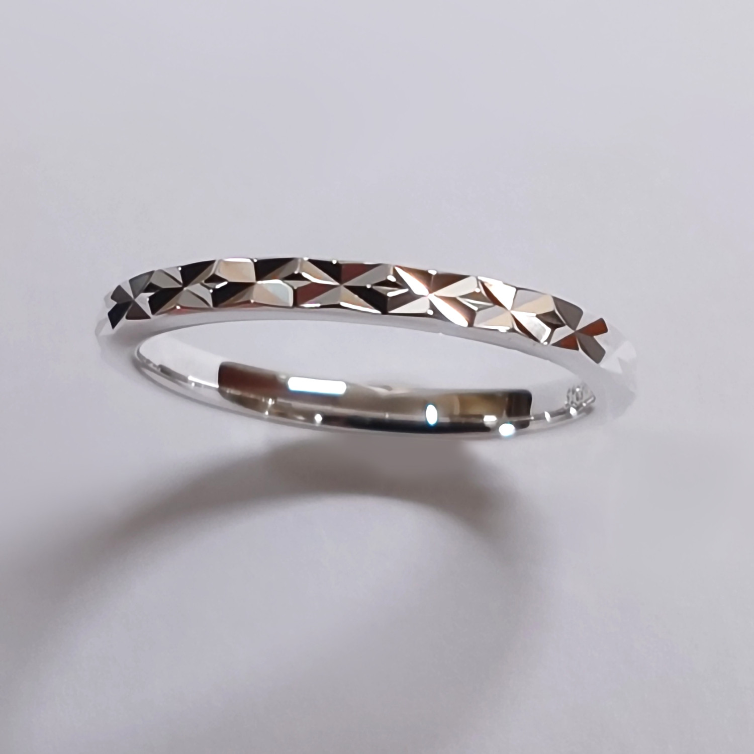 スノーフラグメントカット 純銀 リング シルバー 景色をまとう指輪 キラキラ