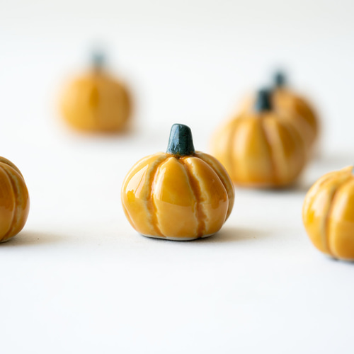 陶器☆かぼちゃ 数量限定】ちいさな陶器のかぼちゃ その他インテリア雑貨