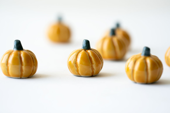 【数量限定】ちいさな陶器のかぼちゃ 4枚目の画像