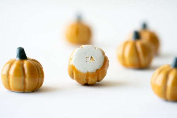 【数量限定】ちいさな陶器のかぼちゃ 6枚目の画像
