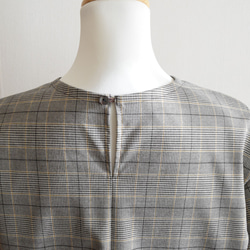 秋のグレンチェック/クラシックブラウス☆茶系 12枚目の画像