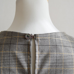 秋のグレンチェック/クラシックブラウス☆茶系 13枚目の画像