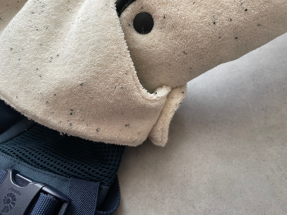 エルゴ対応　パイル生地　つぶつぶ　サッキングパット　肩紐カバー　抱っこ紐カバー　 4枚目の画像