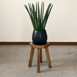 モンキーポッド スツール 椅子 木製 ダイニング 無垢材 1本彫り 腰掛