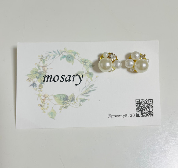 大人気2way♡冬につけたいファー＆オールシーズン大活躍シンプルパール*ピアス 3枚目の画像