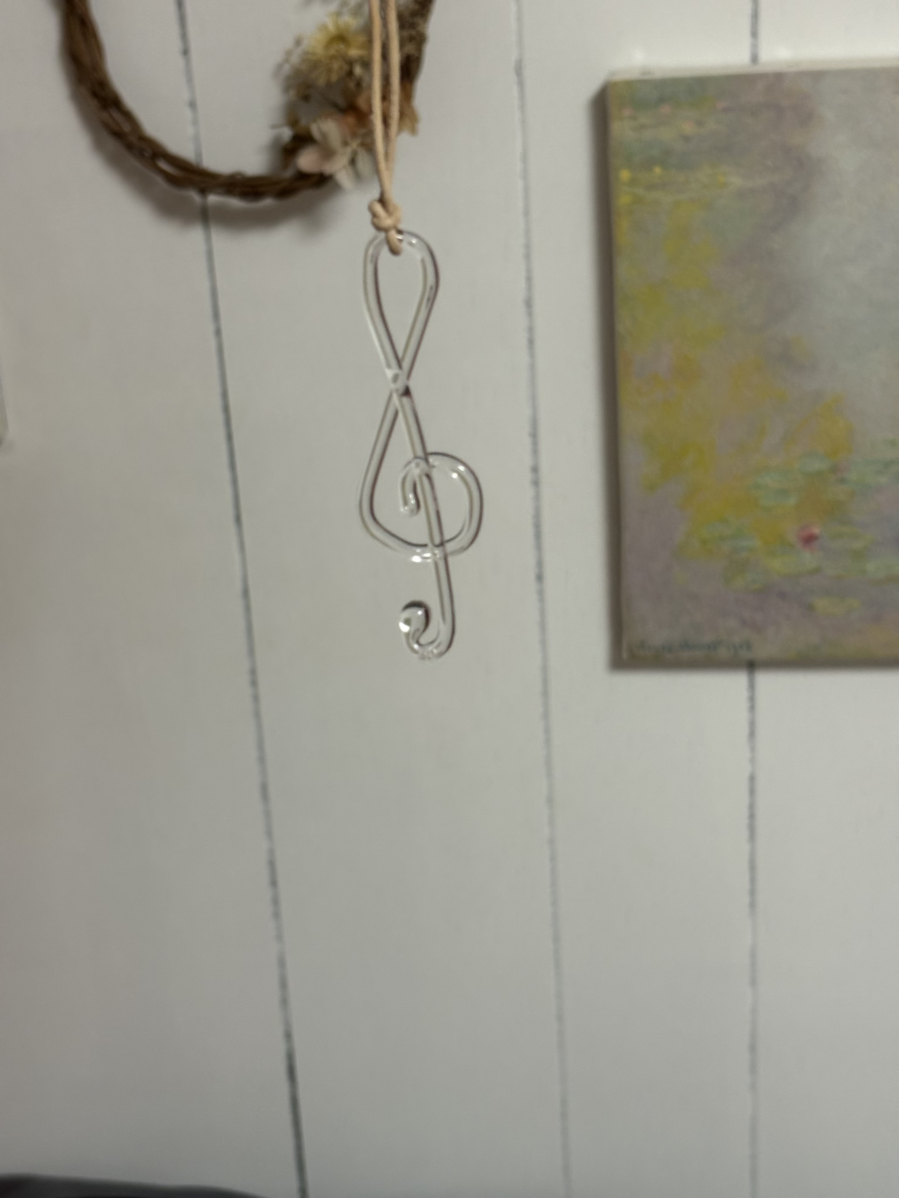 ［一点もの］ガラスのト音記号