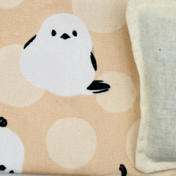 白 黒猫ちゃん ハンドメイド あずきカイロ ホットアイマスク