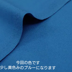 帆布 ころんとバック(2way・2ポケット) ＊Mサイズ＊スチールブルー×大花柄＊ 5枚目の画像