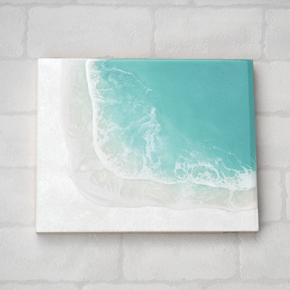 〜朝の浜辺〜〈レジンアート〉〈レジン〉〈海アート〉 1枚目の画像