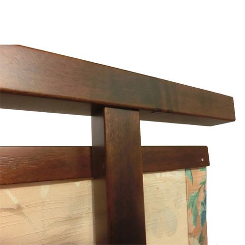 衝立 花柄 タペストリー ついたて ブラウンフレーム 衝立 花柄 タペストリー ついたて ブラウンフレーム パーテーション