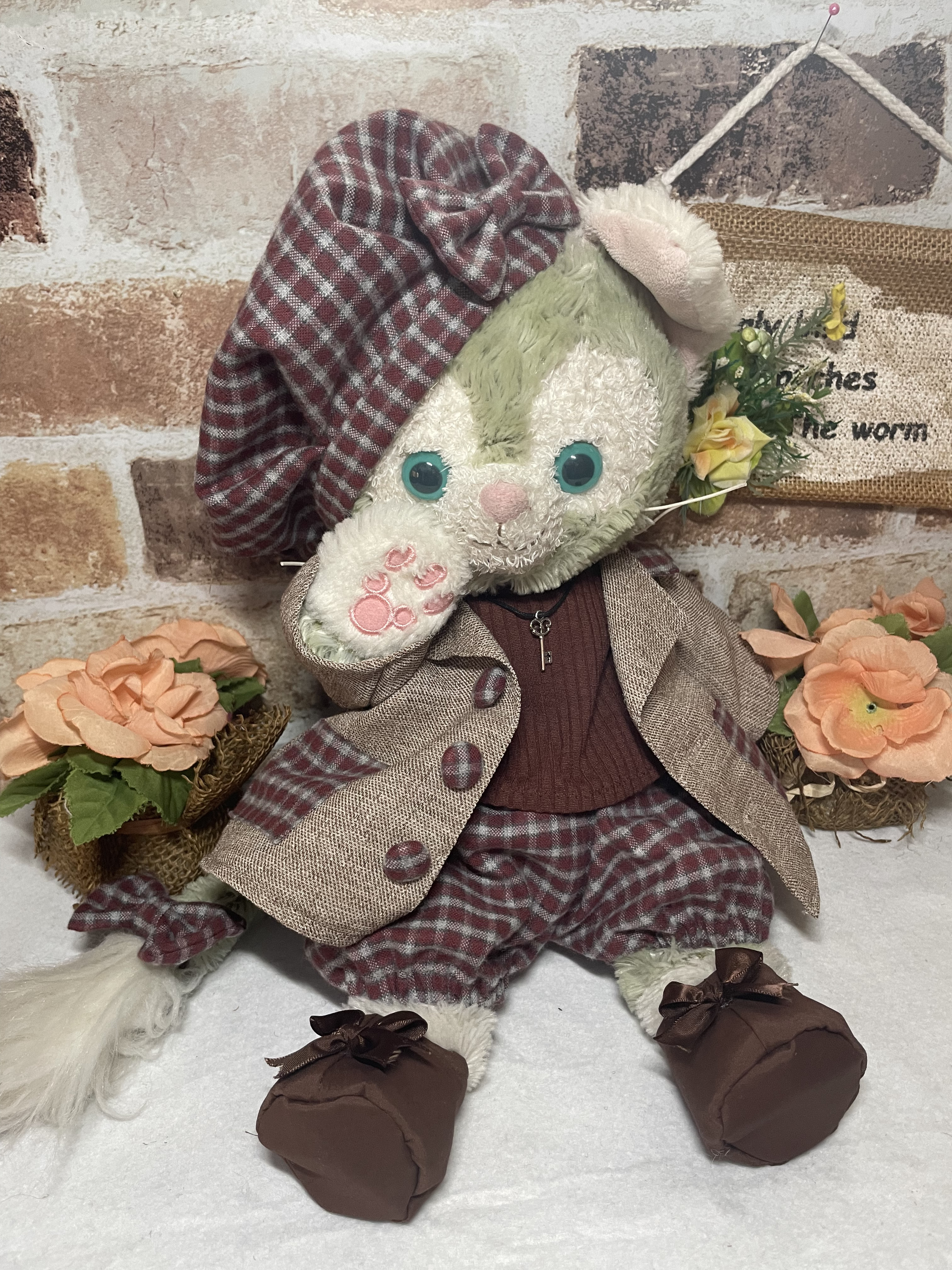 ジェラトーニＳ　ベージュジャケット８点コスチューム　リバーシブル帽子