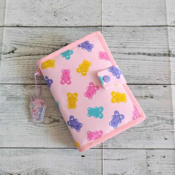 シール帳カバー スケジュール帳 バインダー bear ピンク 手帳カバー  