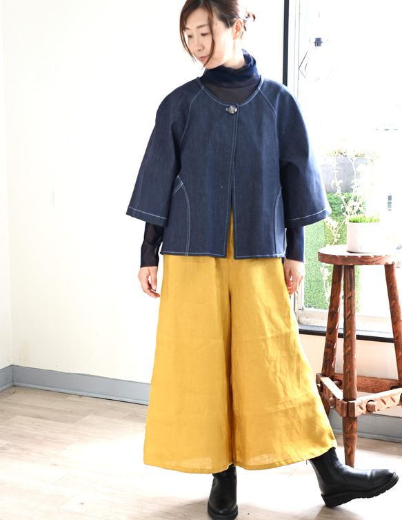 ストレッチデニムショートジャケット 7枚目の画像