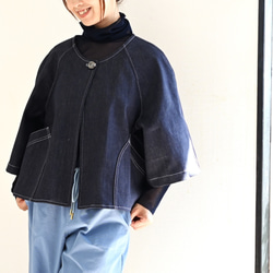 ストレッチデニムショートジャケット 1枚目の画像