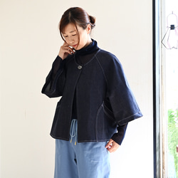 ストレッチデニムショートジャケット 4枚目の画像