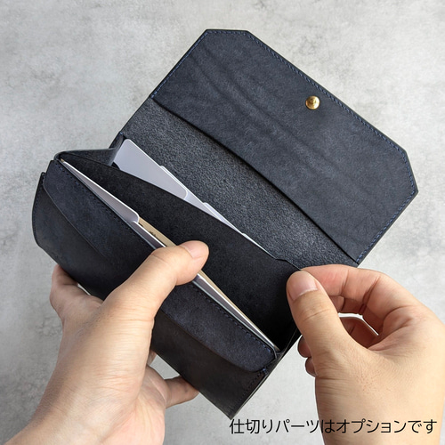 イタリアンレザーのコンパクト長財布 長財布 usurabi 通販 19902736