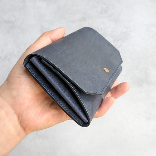 イタリアンレザーのコンパクト長財布 長財布 usurabi 通販 19902736