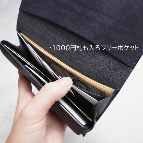 イタリアンレザーのコンパクト長財布 長財布 usurabi 通販 19902736