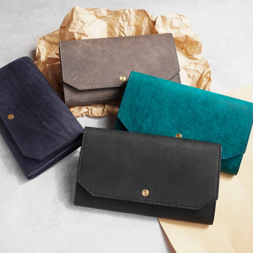 イタリアンレザーのコンパクト長財布 長財布 usurabi 通販 19902736