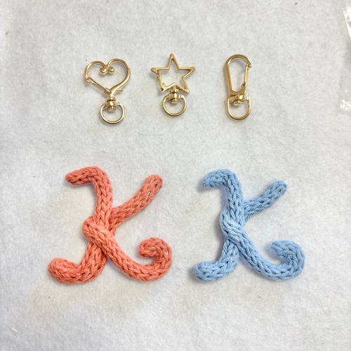 ウールレター アルファベット キーホルダー チャーム 雑貨・その他