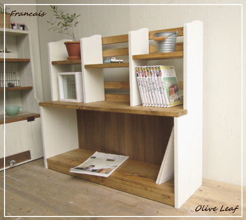 ※送料がかなり安くなりました！★オーダー可！●お子様目線ラック●シャビーブラウン無垢材ナチュラル●受注製作●受注製作