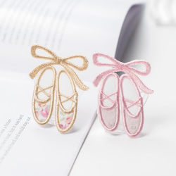 トゥシューズワッペン ☆リバティ生地使用 バレエシューズ アイロン