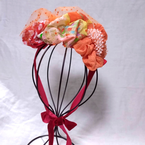 10035】七五三☆顎紐リボン別途☆ひな祭り・成人式・髪飾り