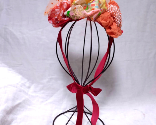 10035】七五三☆顎紐リボン別途☆ひな祭り・成人式・髪飾り