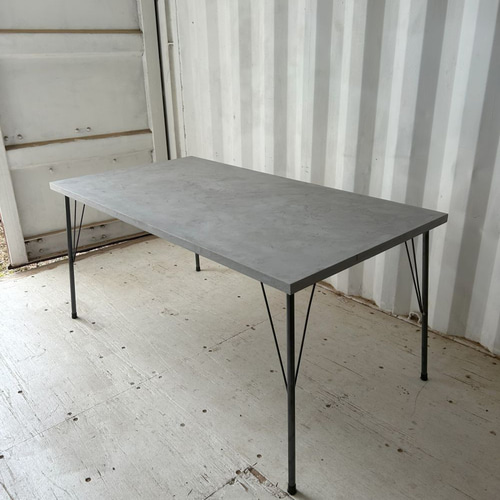 モルタルダイニングテーブル アイアン脚 1500サイズ モールテックス風