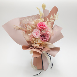 ピンク系カラーのブーケ：ギフトにもおすすめ！ドライ・プリザーブド