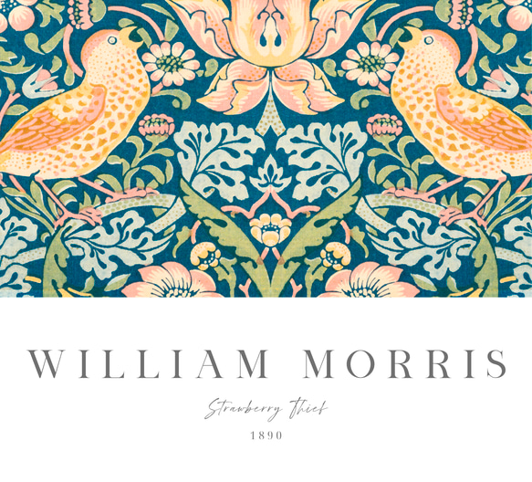 ウィリアムモリス アートポスター アンティーク インテリア 鳥 花柄 ボタニカル 北欧 クラシック レトロ 絵画 12枚目の画像