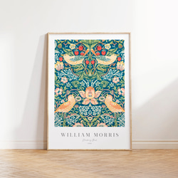 ウィリアムモリス アートポスター アンティーク インテリア 鳥 花柄 ボタニカル 北欧 クラシック レトロ 絵画 1枚目の画像