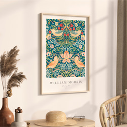 ウィリアムモリス アートポスター アンティーク インテリア 鳥 花柄 ボタニカル 北欧 クラシック レトロ 絵画 9枚目の画像