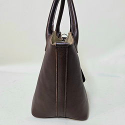 新作日本製　持ち手を丸くし上品にまた可愛く　お出かけに最適なサイズ感の本革 トートバッグ Marle=マール 17枚目の画像