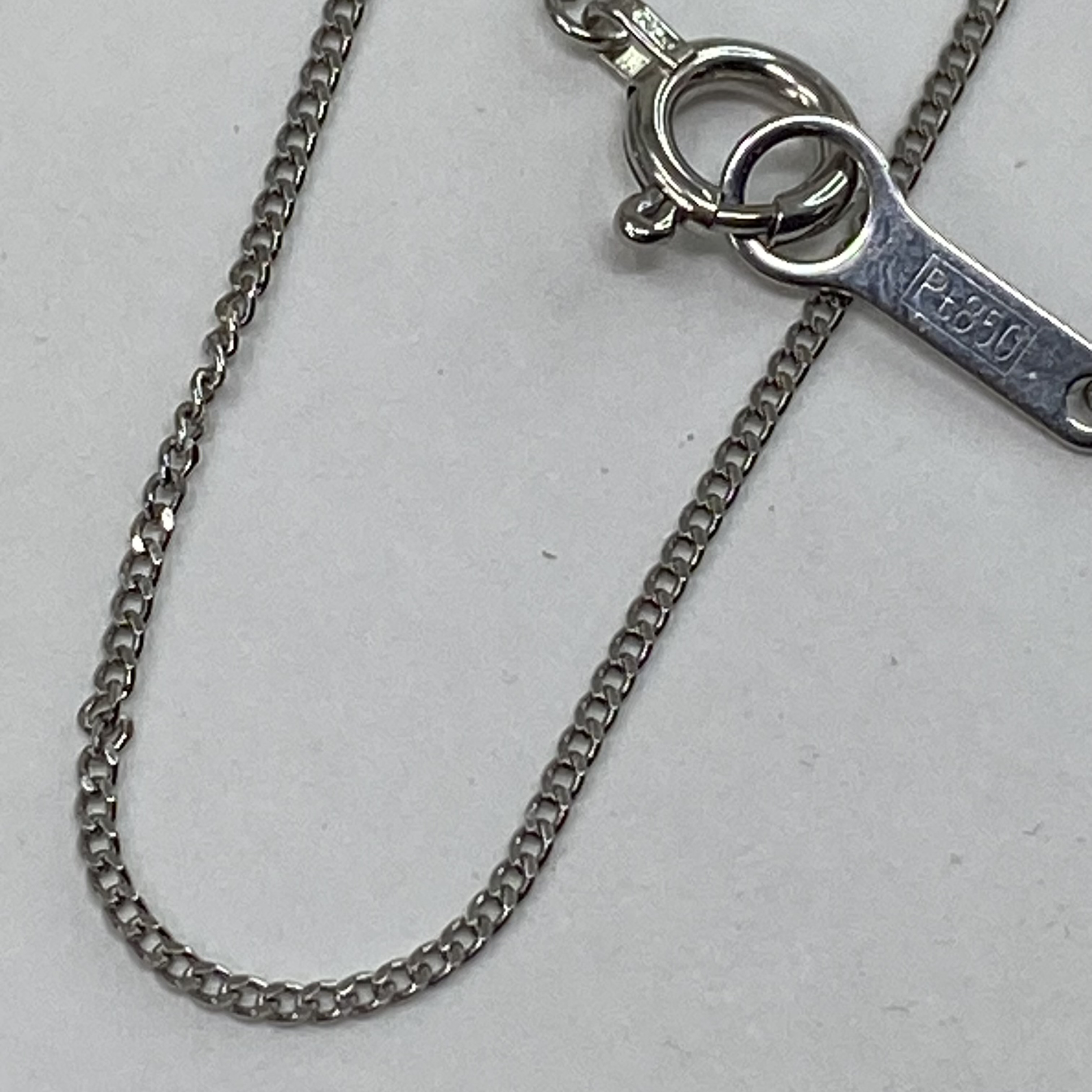 Pt850 プラチナ 喜平ネックレス チェーン 50cm 1.79g 幅0.8mm