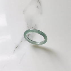 [R28-036］ ジェイド　JADE ヒスイ　本翡翠　くりぬき　リング　天然石　一点物　グアテマラ産　13号　指輪 4枚目の画像