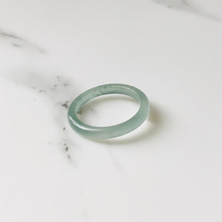 [R28-036］ ジェイド　JADE ヒスイ　本翡翠　くりぬき　リング　天然石　一点物　グアテマラ産　13号　指輪 5枚目の画像