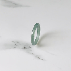 [R28-036］ ジェイド　JADE ヒスイ　本翡翠　くりぬき　リング　天然石　一点物　グアテマラ産　13号　指輪 3枚目の画像