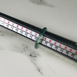 [R28-036］ ジェイド　JADE ヒスイ　本翡翠　くりぬき　リング　天然石　一点物　グアテマラ産　13号　指輪 8枚目の画像