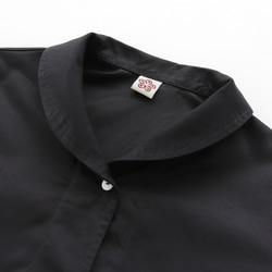 《在庫限り》秋冬に活躍✦ コットンツイル ショールカラー ジャケットコート（ブラック）CO08 13枚目の画像