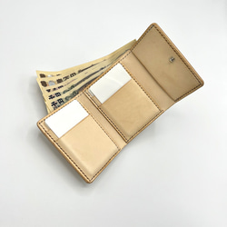 三つ折り財布・ミニ財布　ver.2　 本革・レザー【選べるカラー・名入れ無料】【商品番号：ch116】 12枚目の画像