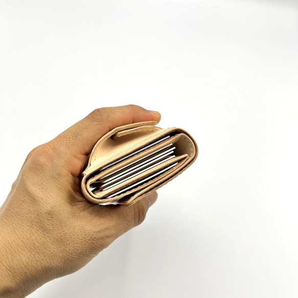 三つ折り財布・ミニ財布　ver.2　 本革・レザー【選べるカラー・名入れ無料】【商品番号：ch116】 10枚目の画像