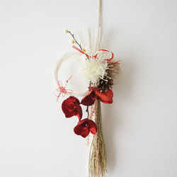 【2026年新作】瑞春紅白のお正月飾り 3枚目の画像